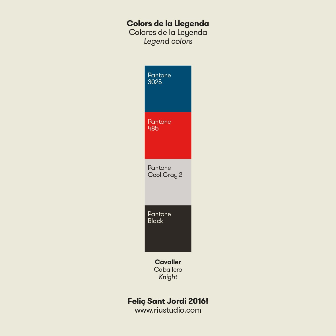 RiU_Studio's tweet photo. Ja RiU el cavaller a galop sobre el cavall! #SantJordi2016 #disseny #pantone https://t.co/9GgHBaCUjS