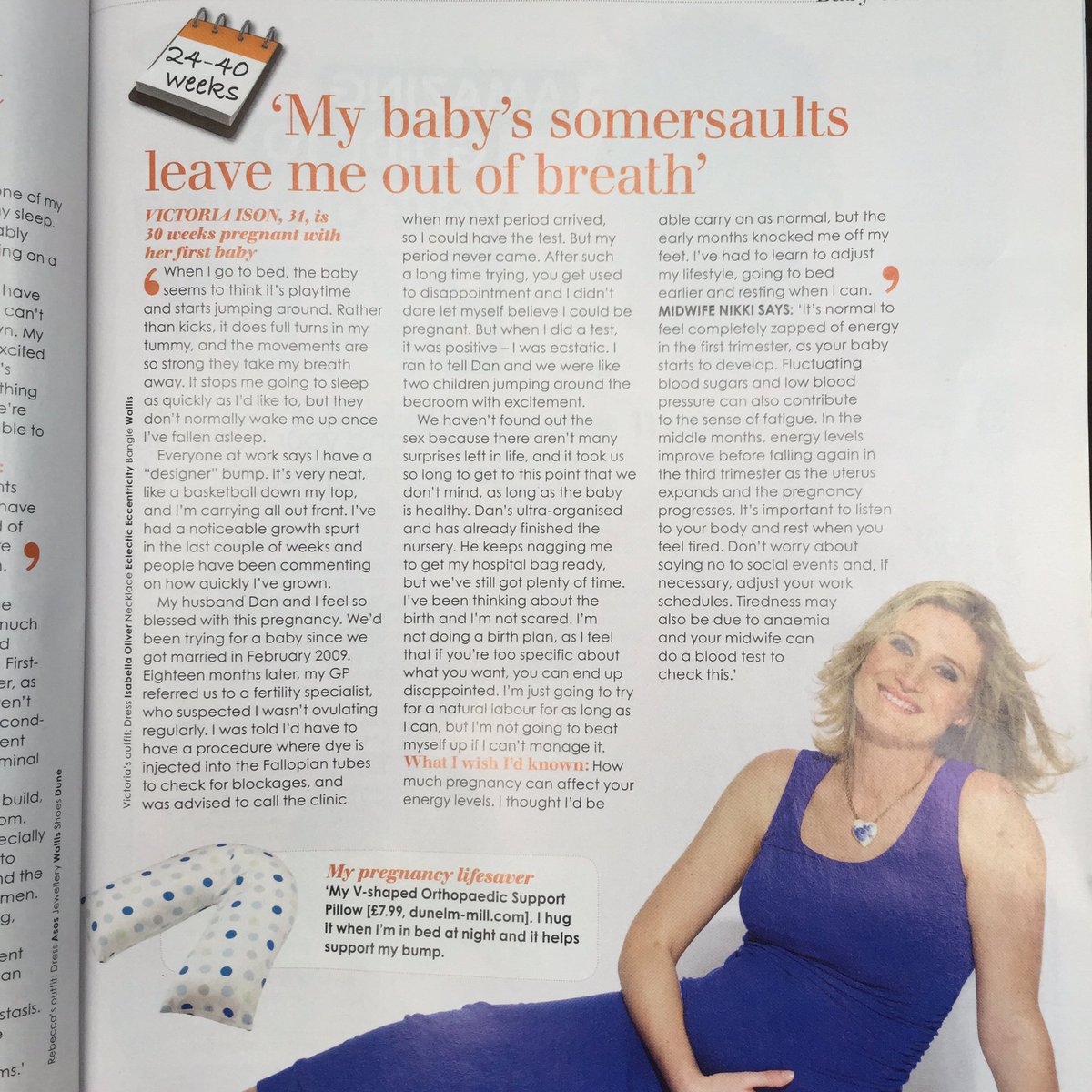 <a href="/PrimaBabyMag/">Prima Baby Magazine</a> you treated me to a makeover and spot in your mag with lovely photos to treasure 😢