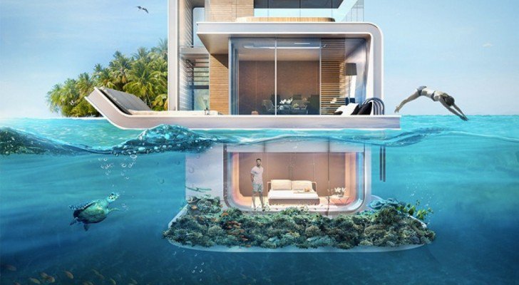 Wow! Zeepaardjes, vissen en schildpadden als buren! Villa's die deels onder water staan - vastgoedjournaal.nl/news/26757/rea…