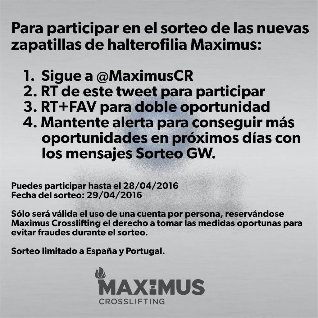 MaximusCR's tweet photo. ¡Sorteo GW! Consigue nuestras nuevas zapatillas de #halterofilia participando en el #sorteo con un RT #weightlifting https://t.co/zDgFNd0caq