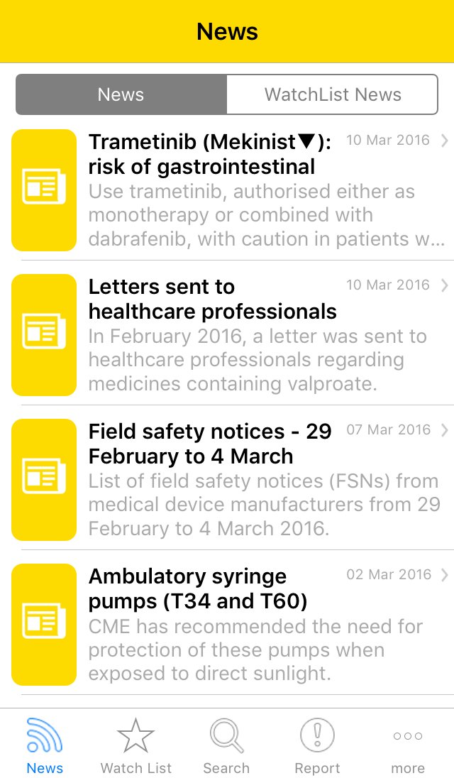 MHRAgovuk's tweet image. Our Yellow Card app allows users to track medicines &amp;amp; receive news &amp;amp; alerts about them #EHWK16 #ThinkPatientSafety