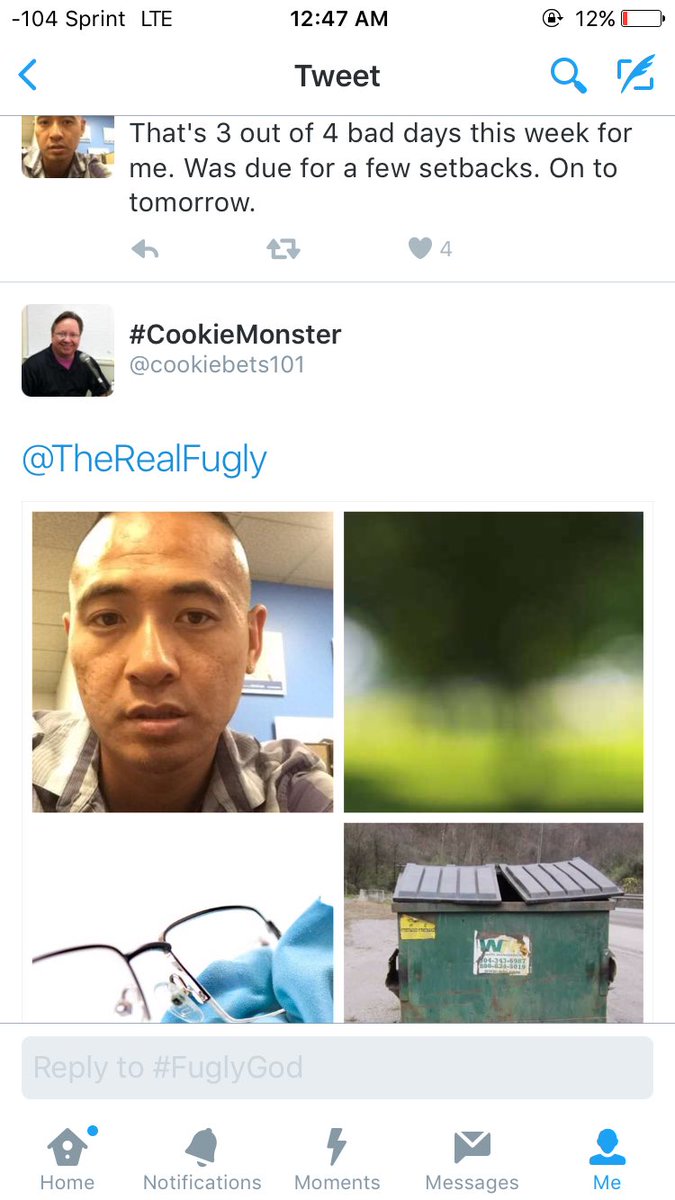 cookiebets101's tweet image. Cookie Alert:
@TheRealFugly blocks people when you call him out for losing. Dude is a fraud.