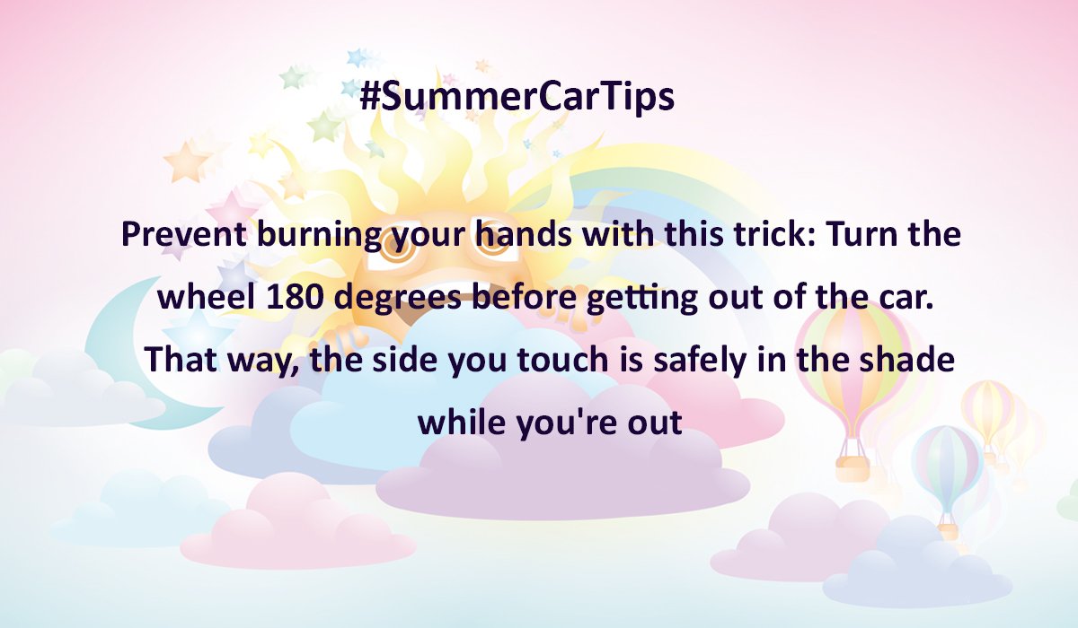 #SummercarTips