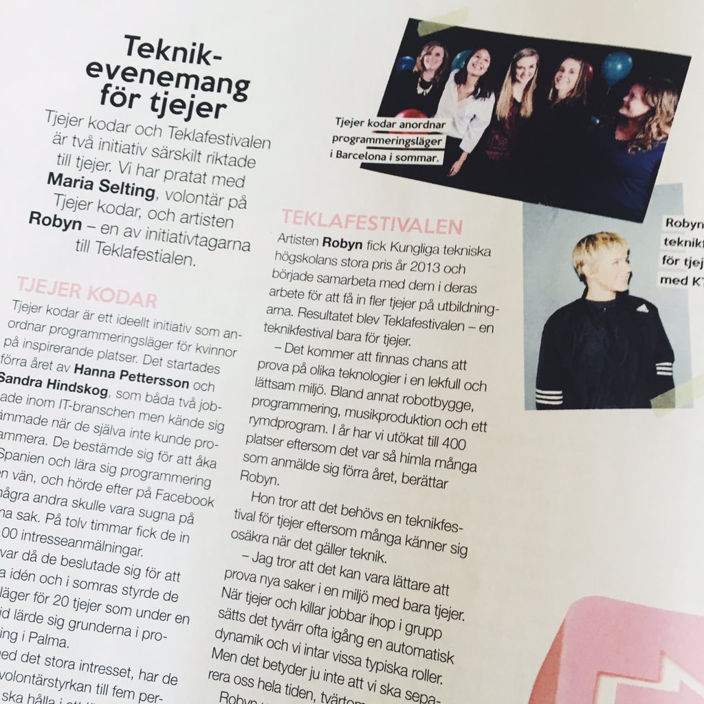 Yay! We're featured in this months Solo. Fun to see the tech interest reaching a broad audience. #sthlmtech