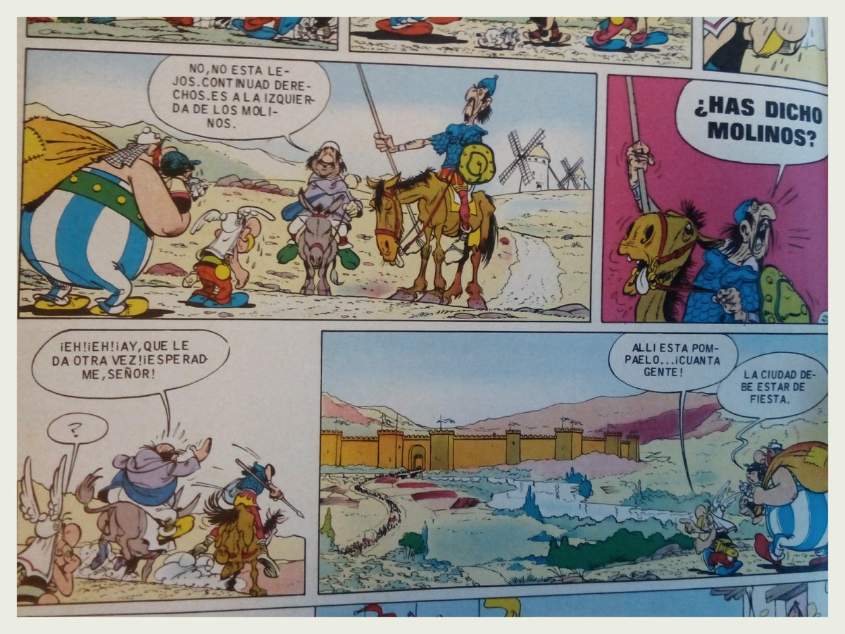 davidguirao's tweet photo. Sin duda el mejor homenaje hecho a #DonQuijote y #400Cervantes es de Goscinny y Uderzo en Astérix, vía @HarrocknRoll https://t.co/oxNZUDFvUa