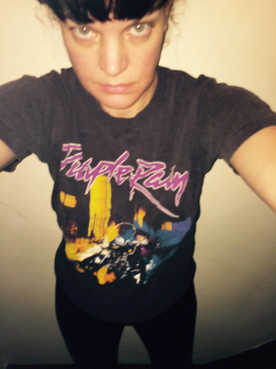 PauleyP's tweet image. Such an awful day. I never want to change out of my #Prince Tshirt. Life long super fan. What just happened?