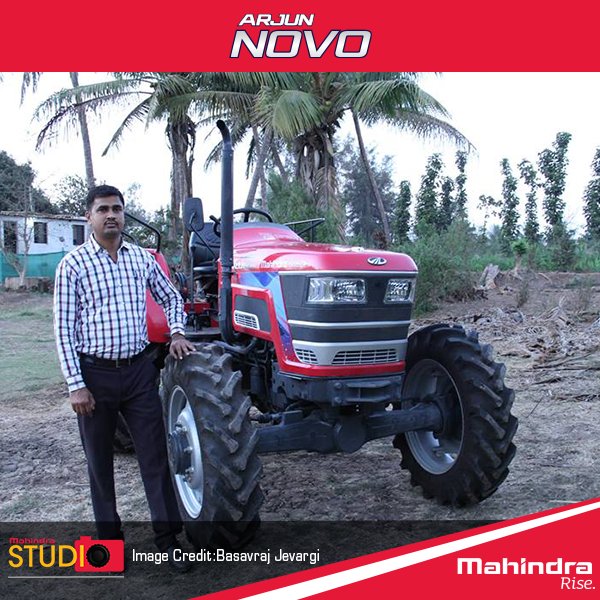 ArjunNovo's tweet photo. Our beloved fan shares an image of his stylish Mahindra Arjun Novo! #MahindraStudio https://t.co/8OLQuHWkcZ