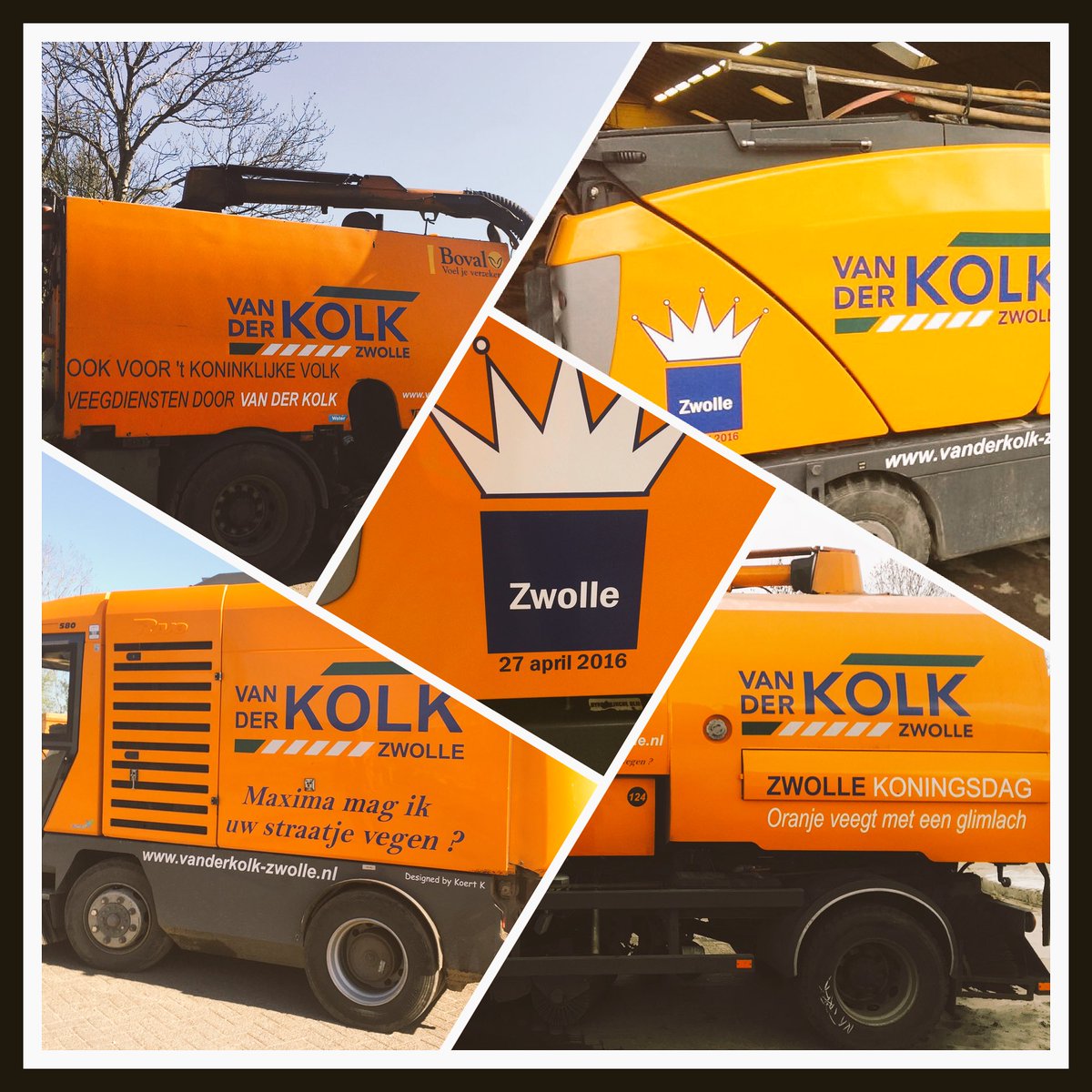 #Zwolle : ook onze #Oranje voertuigen zijn er klaar voor. #koningsdag