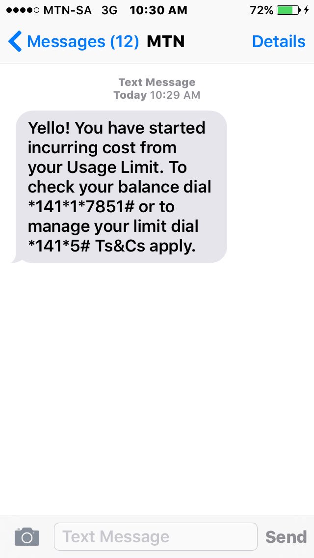 JolawithaJ's tweet photo. @MTNza Kindly clarify why I would receive such an SMS when I have data available to use? https://t.co/bddPI4rzOj