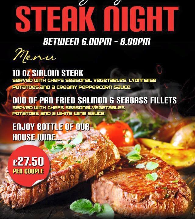 BasilSheilsBar1's tweet photo. *****Friday Night Steak Night*****
£27.50 per couple incl bottle of house wine
For a reservation Call 028 37 538647 https://t.co/aiNDX1iLsr