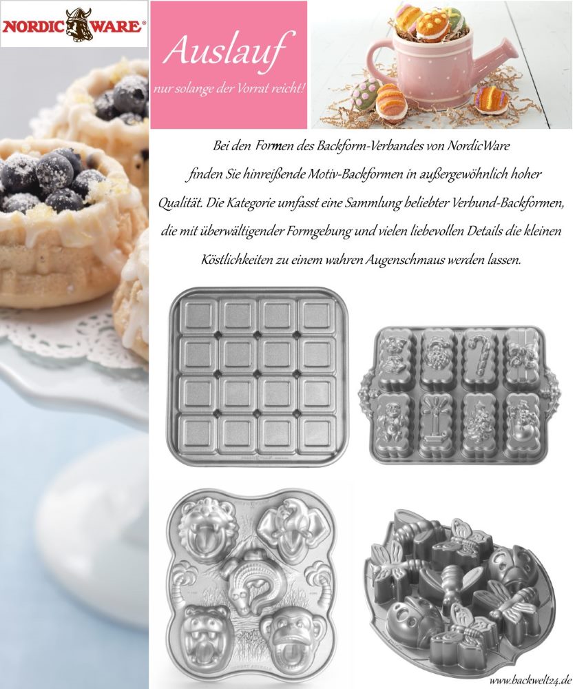 Backwelt24's tweet photo. Hochwertige #NordicWare #Backformen zu unschlagbaren Preisen! Bis zu 50% #reduziert. https://t.co/GGn4sdEzXR https://t.co/T2hJCu55Wn