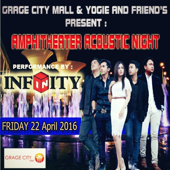 Infinityband23's tweet photo. Tonight , Amphitheater @gragecitymall2 https://t.co/VLiPRo8fcu
