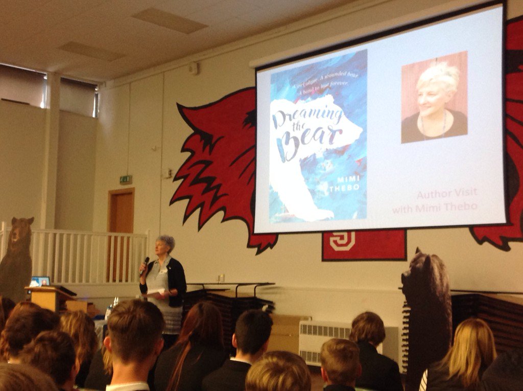 Lucky KS3 hearing Dr Mimi Thebo live as she talks about her new book 'Dreaming the Bear' <a href="/LuttHigh/">Lutterworth High</a> <a href="/LHSEngDept/">LuttHighEnglish</a>