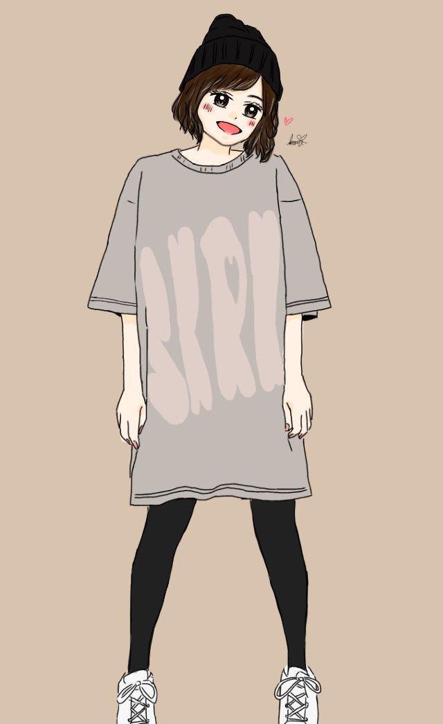 Akari にゅーオフィシャルビッグtシャツ だぼっと感がかわいい Akariイラスト なんか素敵だと思ったらrtとかフォローお願いします Akari にゅーオフィシャルビッグtシャツ だぼっと感がかわいい Akariイラスト なんか素敵だと思ったらrtとかフォローお願いします
