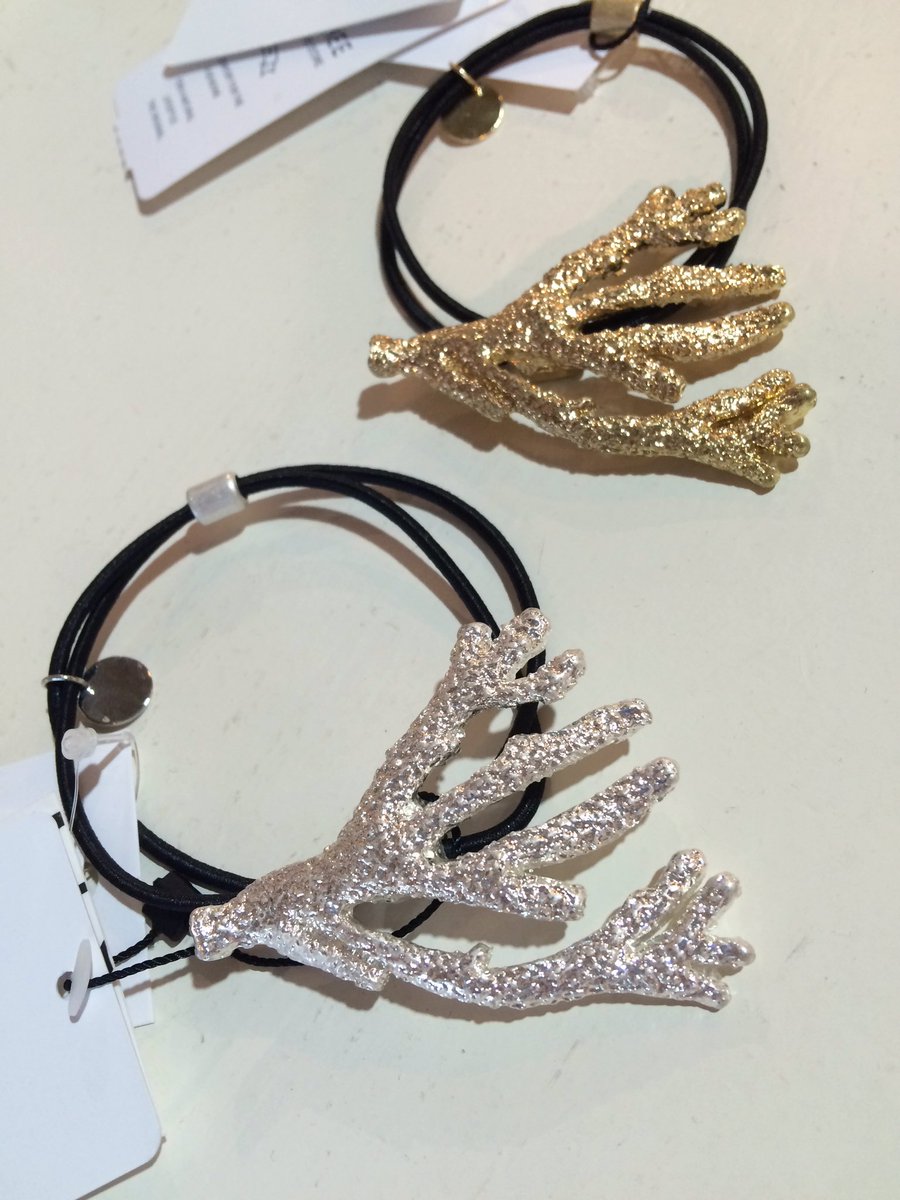 サミールナスリのヘアゴム、サンゴ礁 ¥2,300＋tax