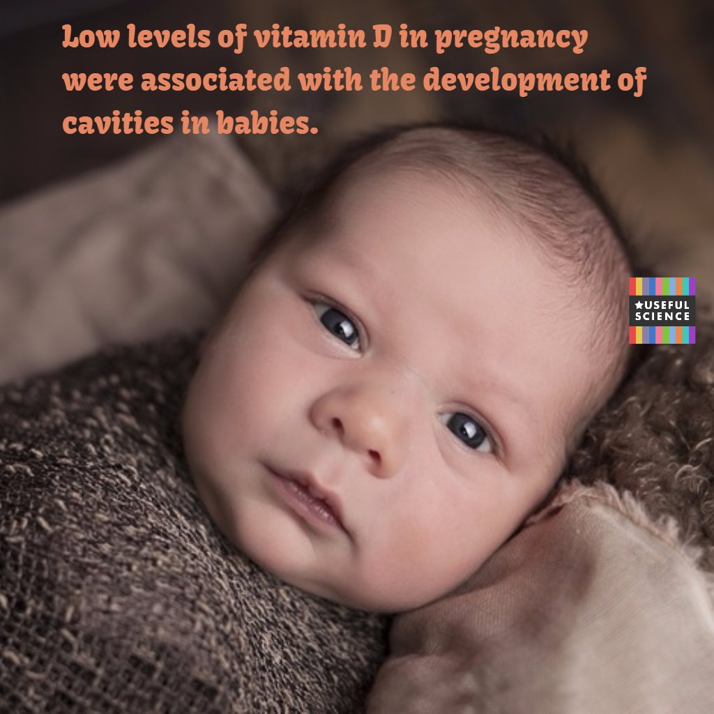 usefulsci's tweet image. Low levels of vitamin D in pregnancy were associated with cavities in babies. buff.ly/1UQ2PSK #pregnancy
