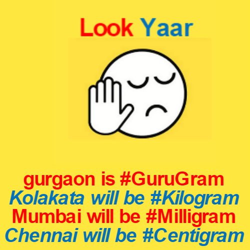 KUKUsPIZZA's tweet photo. What you Say About #GuruGram , #Kilogram , #Milligram or #Centigram https://t.co/TyFDm32tHA
