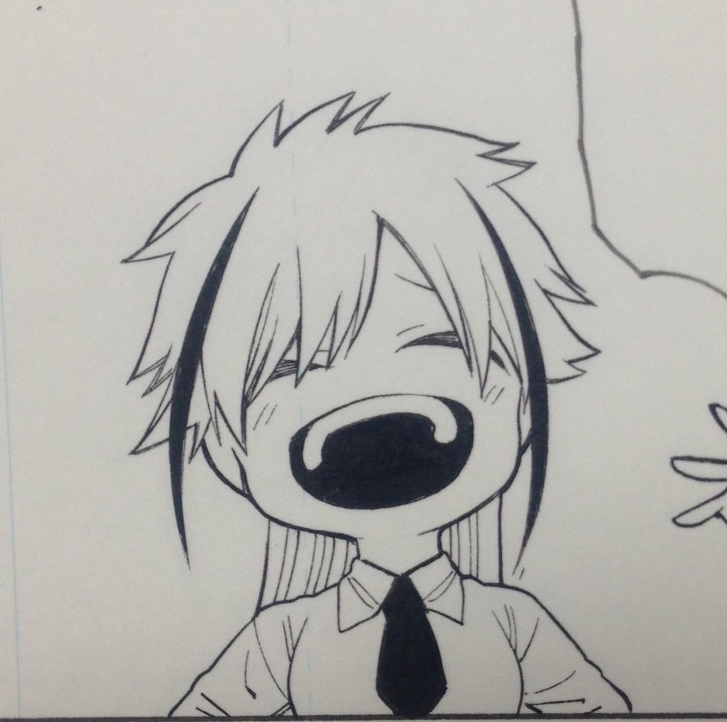 個人的に可愛く描けて嬉しかったチビキャラの一コマ 