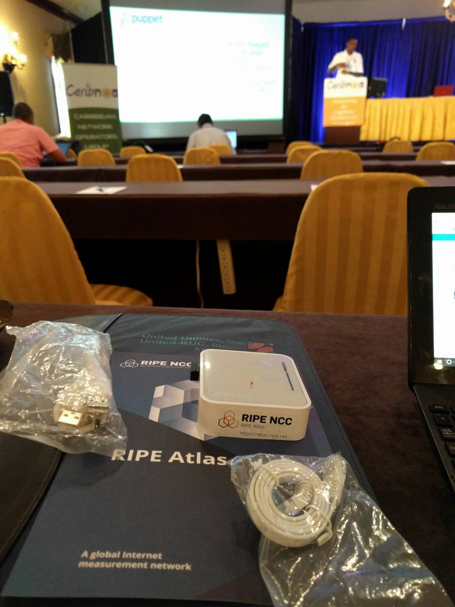 Are you at #CaribNOG11 in Montego Bay? Philip Homburg from RIPE brought 50 Atlas probes to give away. Ask him!