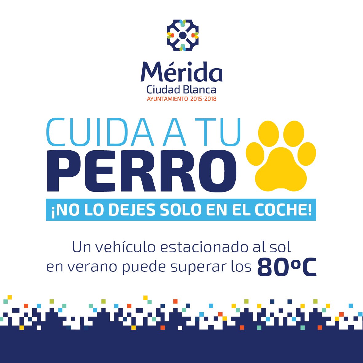 MeridaSaludable's tweet photo. #AyuntaInforma Cuida a tus mascotas en esta época de calor, no las dejes solas dentro del automóvil #MéridaSaludable https://t.co/LwjLwtPr46