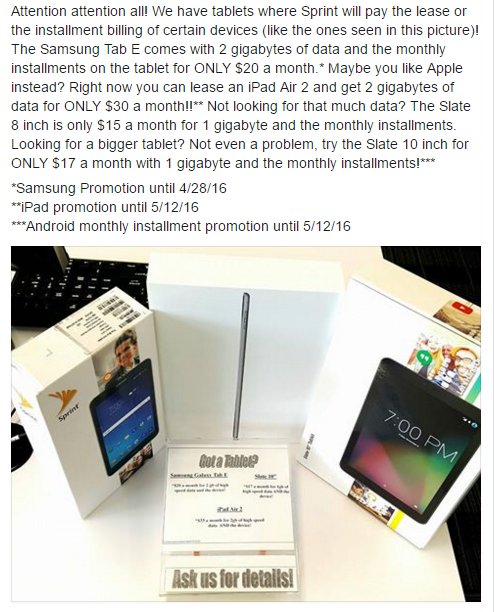 SprintCranston's tweet image. #tablettime #getoutoftheoffice #dataonthego #biggerscreen #sprintpaysyou #greatdeal #betterservice #betternetwork