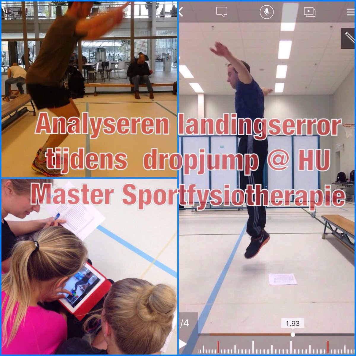 #HU #master #sportfysiotherapie meten &amp; praktijk, #landingserror #scoringssysteem, klinisch toponderwijs!
