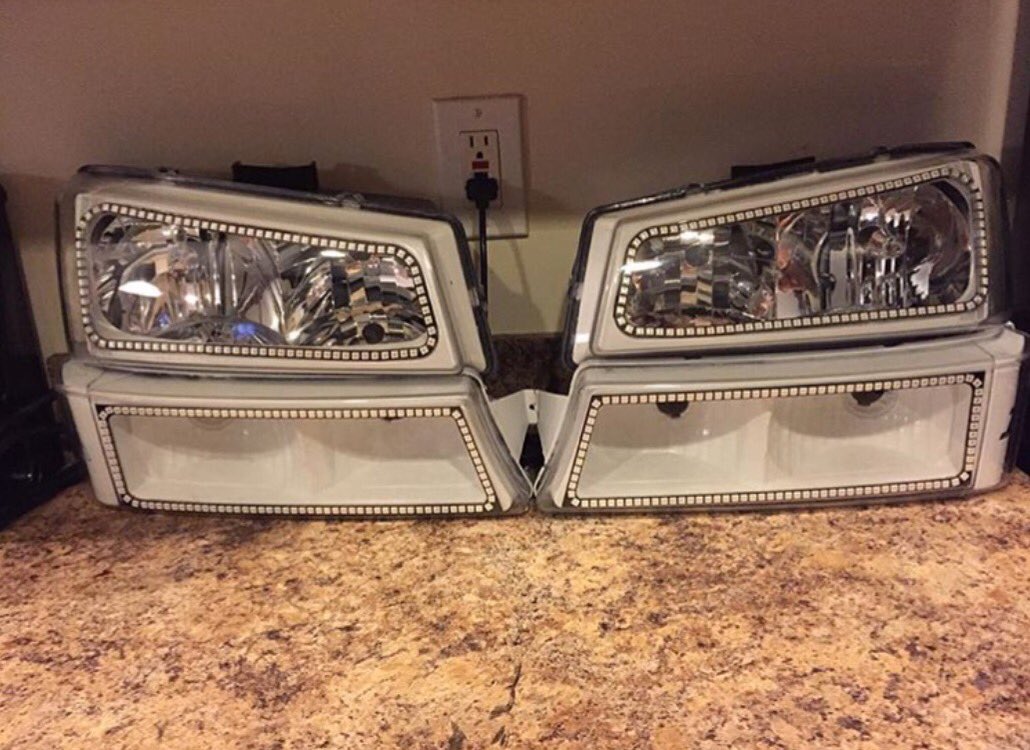 Chevy Silverado Cat Eye Headlights 2003 2006 Chevrolet Silverado