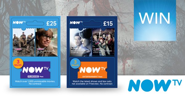 currys's tweet photo. RT to #WIN a year's supply of Now TV Movie and Entertainment Passes. T&amp;Cs here: https://t.co/JAeaUeEK8B https://t.co/er8osangwV