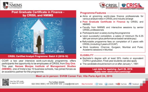 CCAPbuzz's tweet image. @ManishCrisil @CRISILLimited #CCAPBatchX