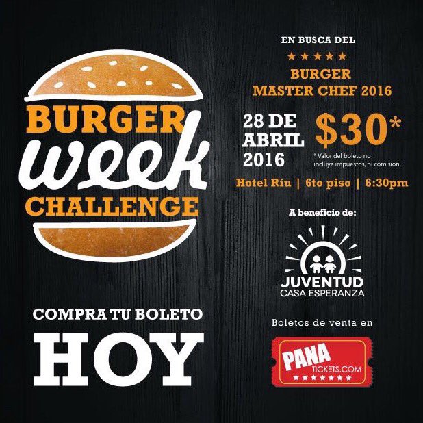 juventud_ce's tweet photo. Pregúntanos cómo puedes adquirir tu boleto para Burger Week Challenge, la competencia más deliciosa del año. https://t.co/TQiFWhPg6N