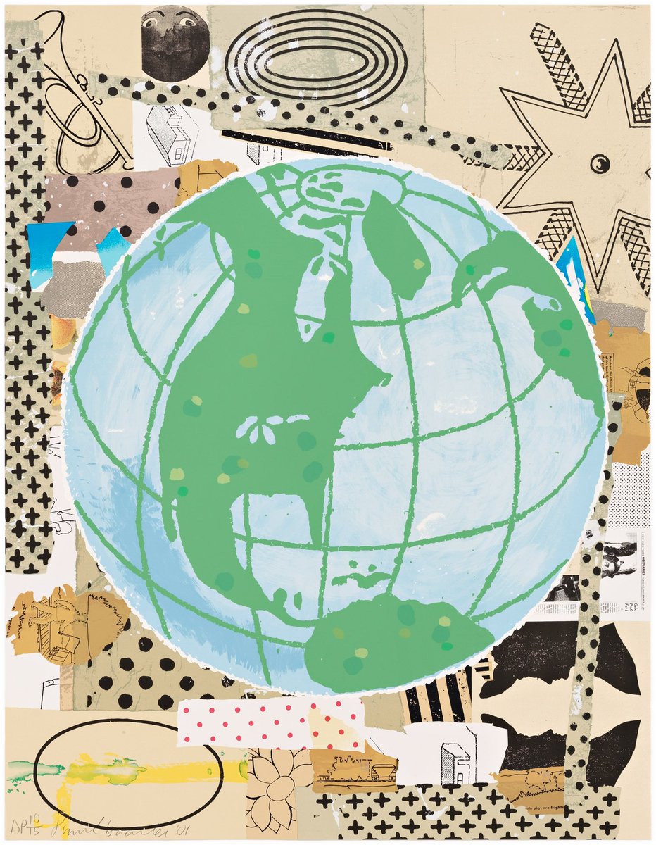 A #DonaldBaechler screenprint for #EarthDay! #PacePrints