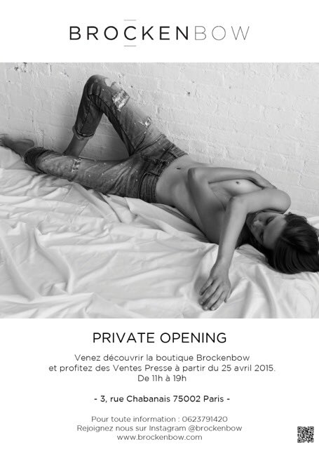 Brockenbow's tweet photo. #Opening et #Ventespresse Brockenbow à partir de lundi !
#Paris https://t.co/uFtOOHMW8Y