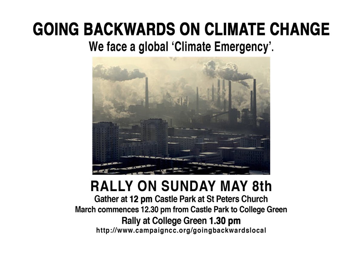 Celebrate #EarthDay by helping us build the #Bristol going #backwards on #cimatechange demo facebook.com/events/6017120…