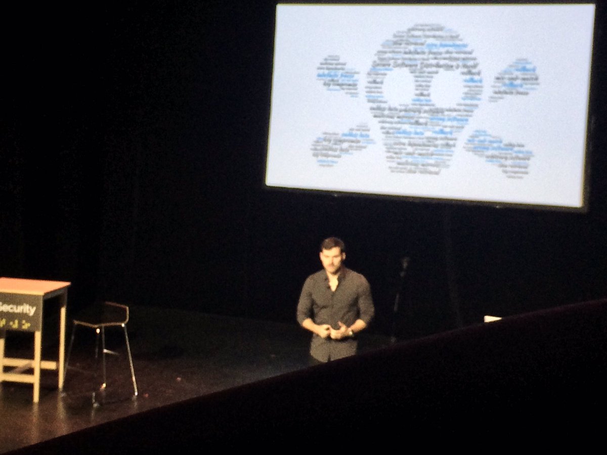 SigBister's tweet photo. Cool talk from @diogomonica on container security #infosec #dotsecurity https://t.co/UkxdRn5OJr