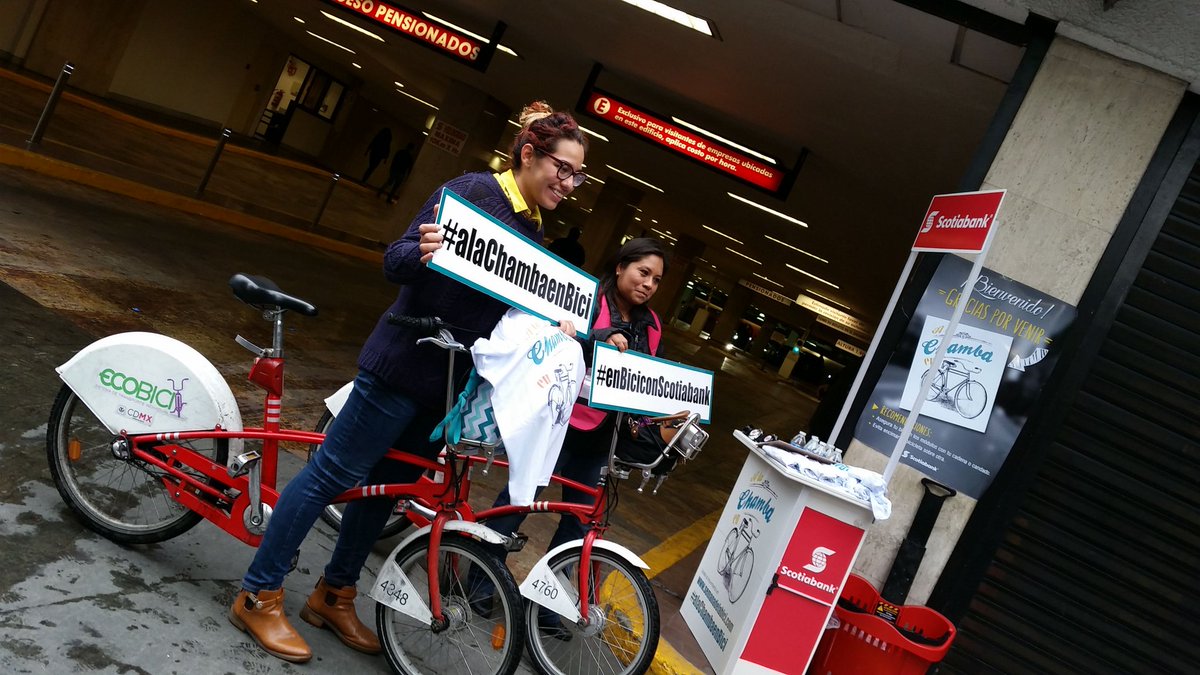 Hoy muchos campeones en la CDMX se animaron a irse #AlaChambaenBici @rock_and_ruedas <a href="/ScotiabankMX/">Scotiabank en México</a> <a href="/AXAMexico/">AXA México</a>