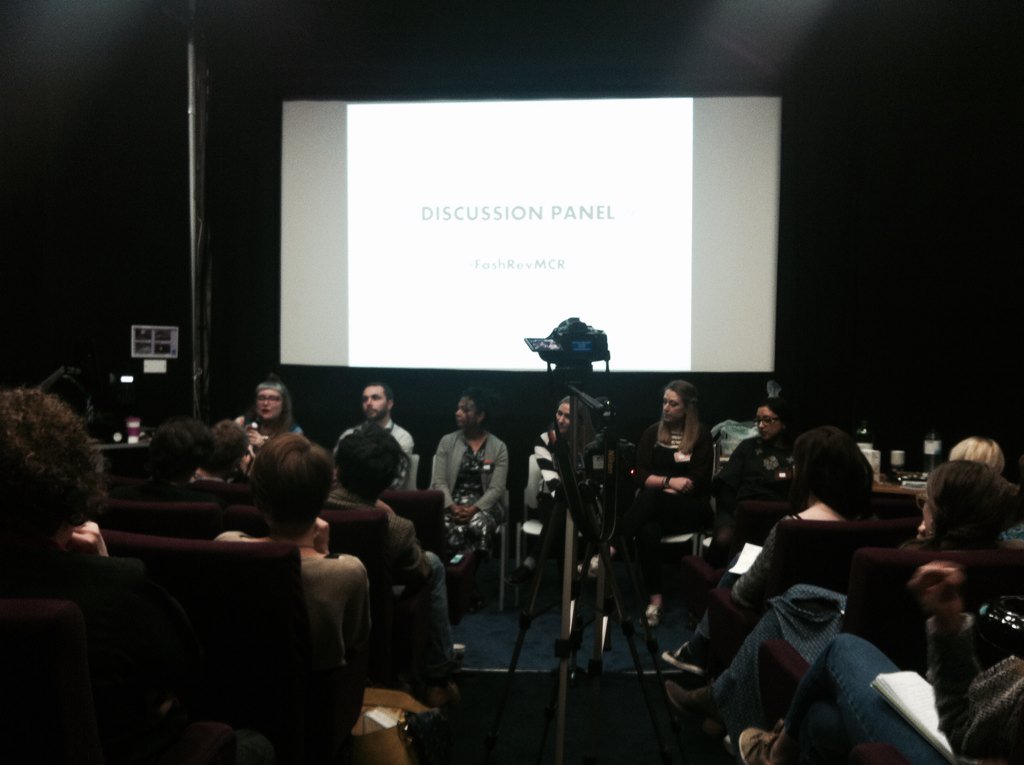 Inspiring stuff at #fashrevmcr discussion panel..