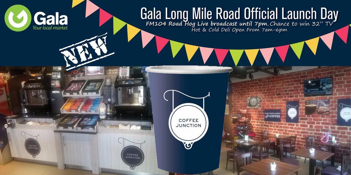 Gala_Retail's tweet photo. Coffee Junction,Gala's own brand coffee launched today! Say hello at the launch at GalaLong Mile Rd! #CoffeeJunction https://t.co/NpxsD5Vvgn
