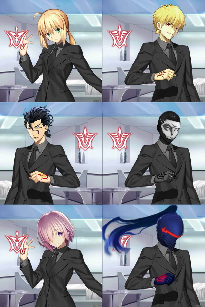 Mark1019 Fate Zero Mystic Code Edit By Me Artoria Gilgamesh Diarmund Hassan Lancelot Mashu Fatego