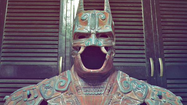 weird_hist's tweet image. It seems that Batman was also a hero in Ancient Mesoamerica.