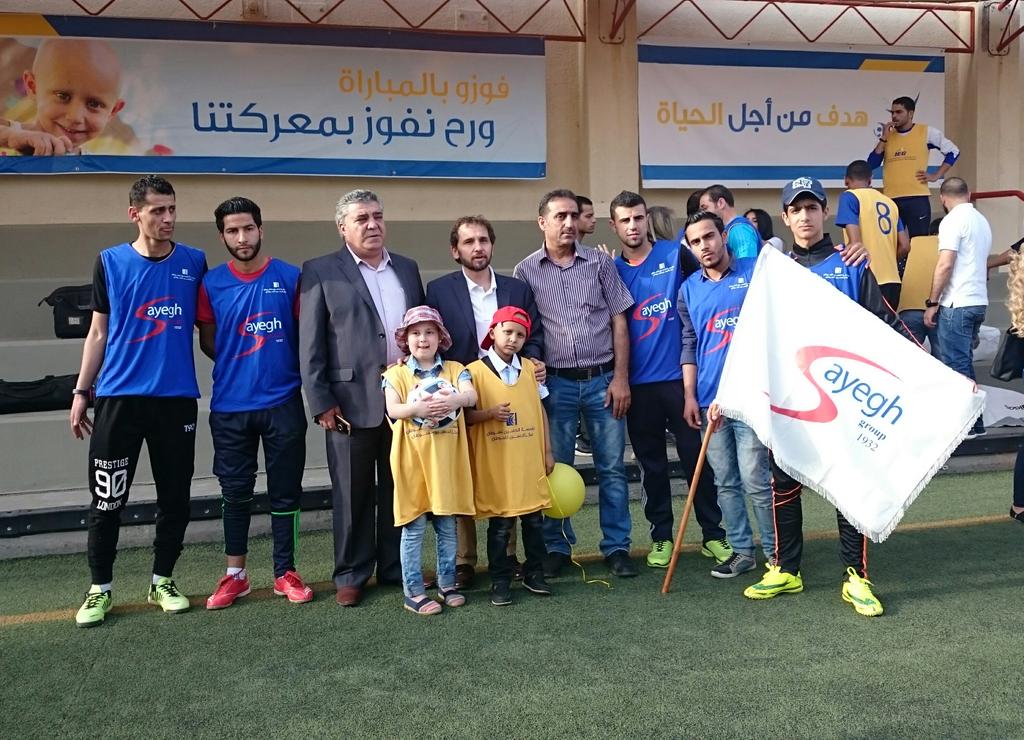 KHCFKHCC's tweet photo. صورة فريق @SayeghGroup مع سمو الأمير مرعد بن رعد في بطولة #هدف_من_أجل_الحياة https://t.co/ehQ7eAGNRM