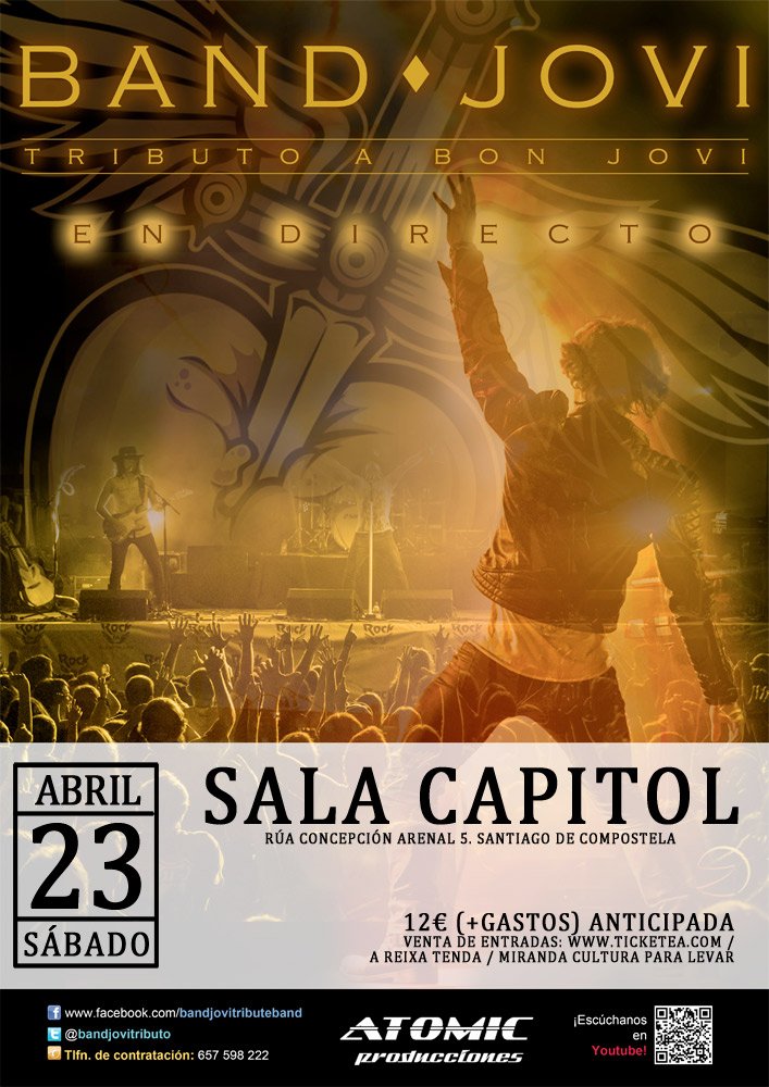 Mañana viviremos en La Capitol la experiencia "Band Jovi". Sábado 23 abril · El mejor tributo europeo a Bon Jovi.