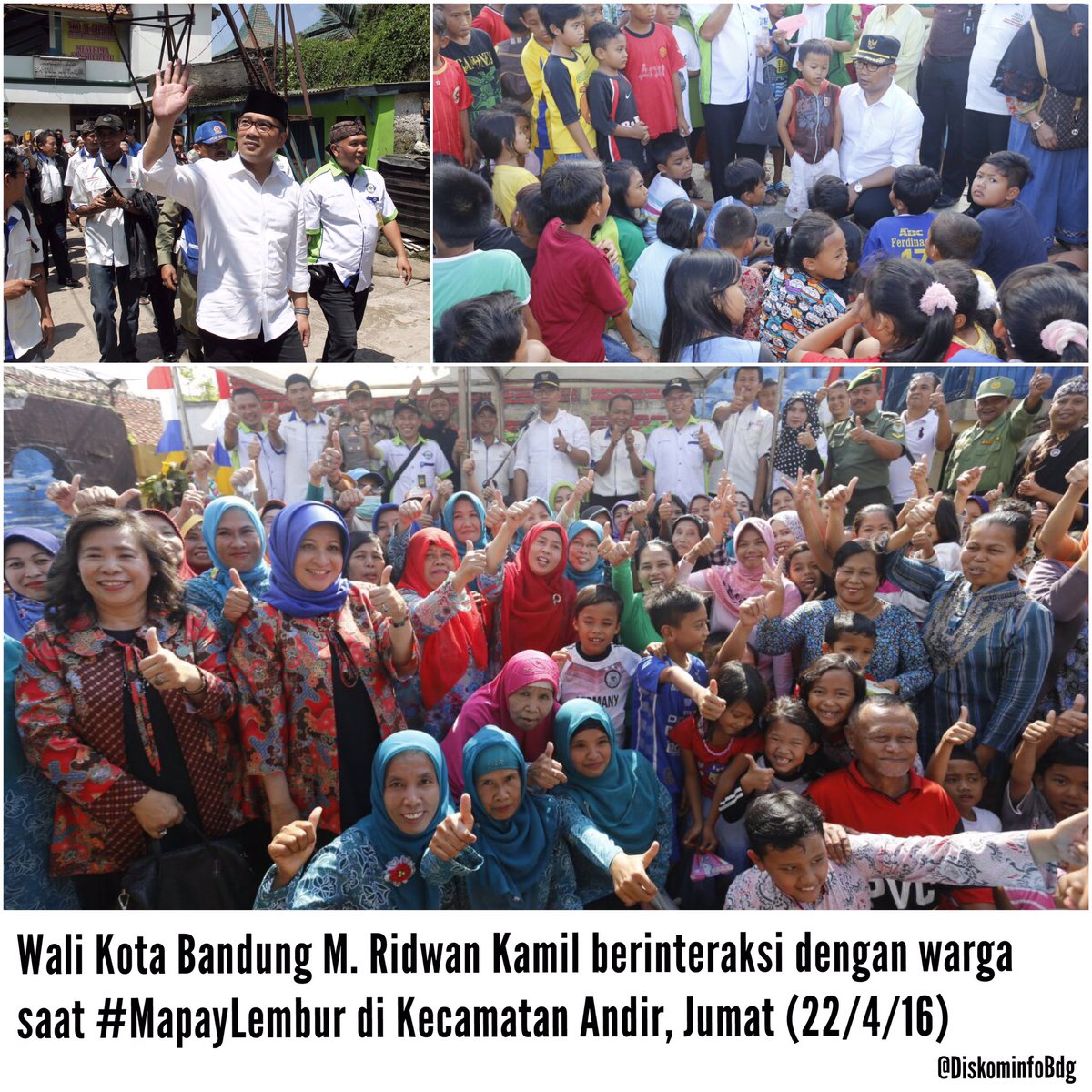 halo_bandung's tweet photo. @ridwankamil interaksi bersama warga @kecamatan_andir saat melaksanakan kegiatan #MapayLembur Jum'at (22/4) https://t.co/1CzGWUIWTg