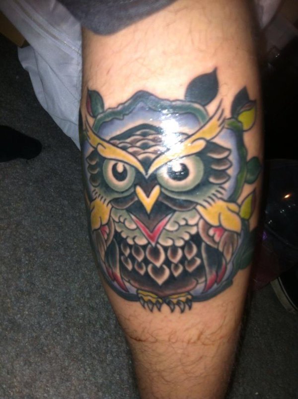 black owl tattoo  Realistic owl tattoo Hyper realistic tattoo Mens owl  tattoo