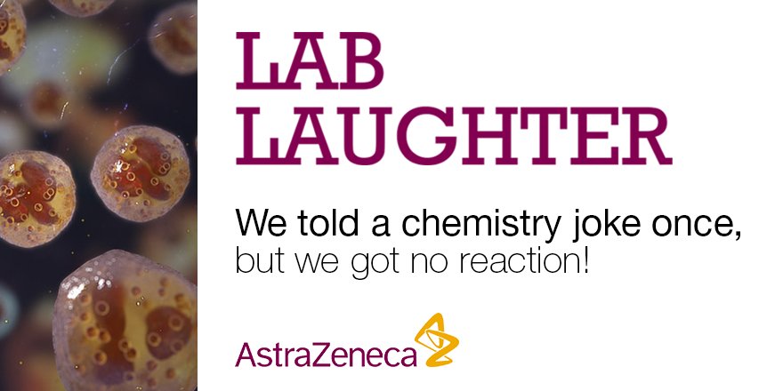 AstraZenecaJobs's tweet photo. React to this #AstraZeneca #LabLaughter &amp; RT it to your friends! https://t.co/fsPSC2Pe79