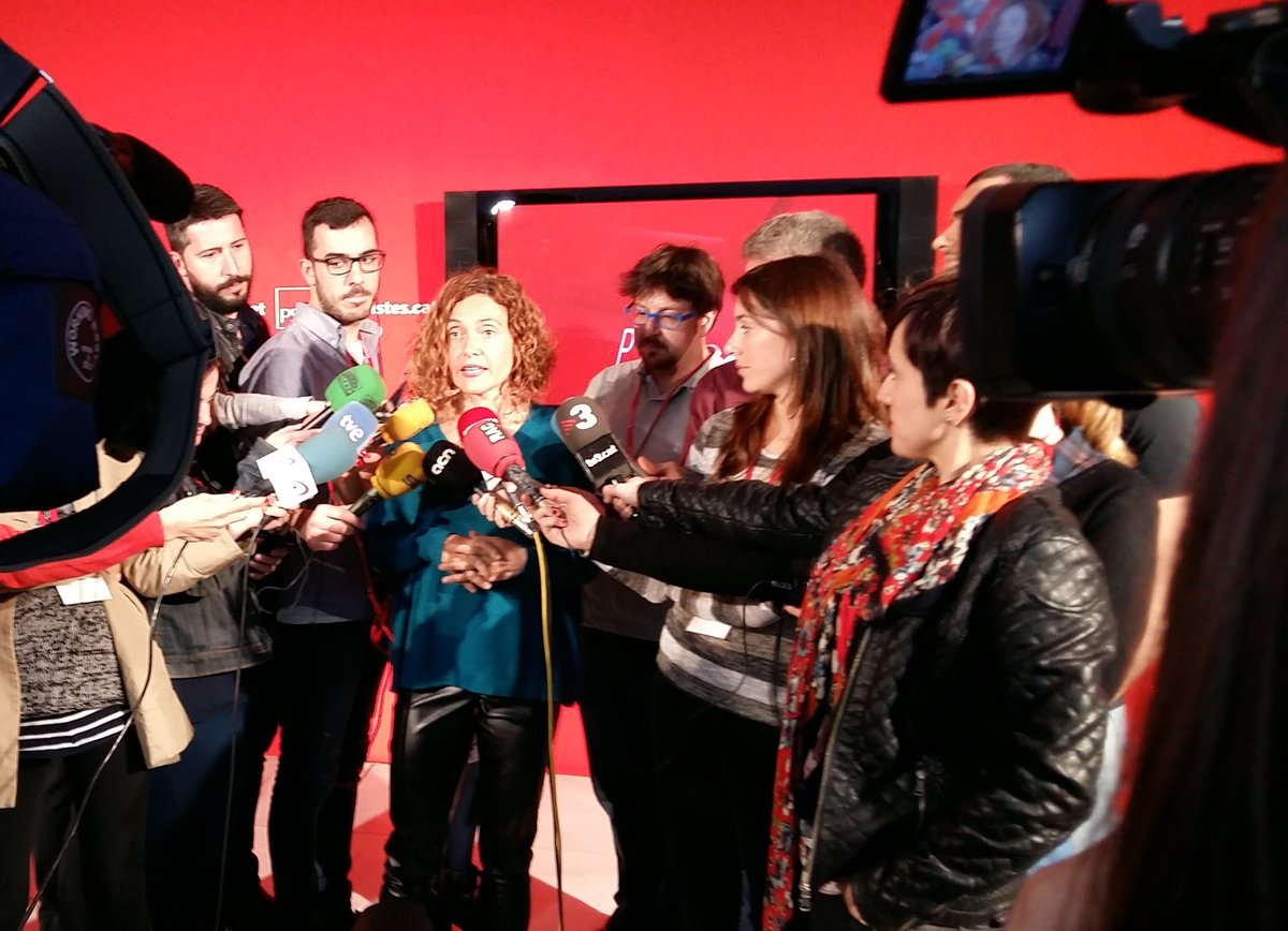 PSCpolmunicip's tweet photo. Batet: El nostre objectiu no és anar a noves eleccions, és que @sanchezcastejon sigui el nou president del Govern https://t.co/Qre2b2RmXJ