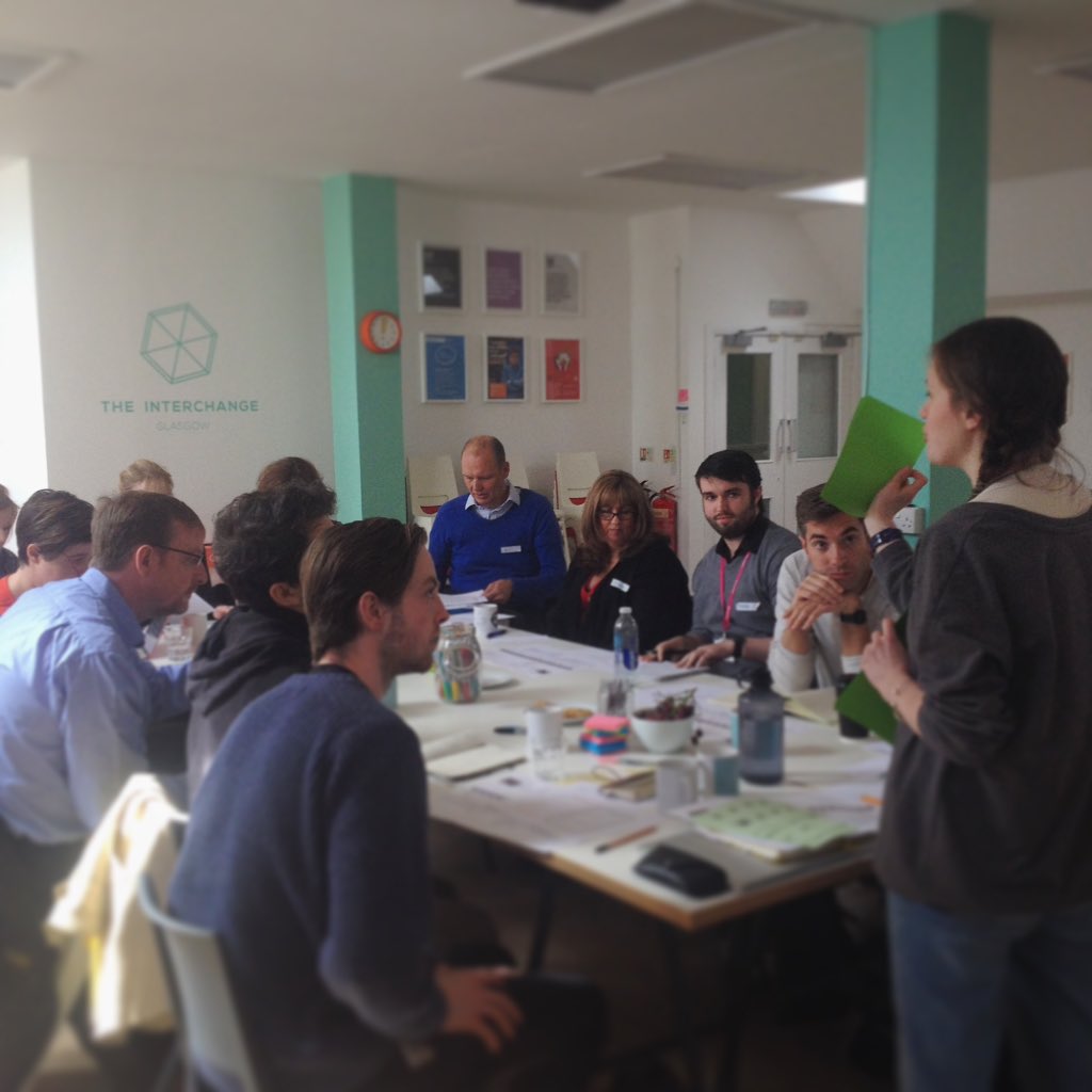 CareHackathon's tweet photo. One week to #carehack! Facilitation training today with @wearesnook, @NHSaaa and students from @GSofA https://t.co/r6MzrY4et4