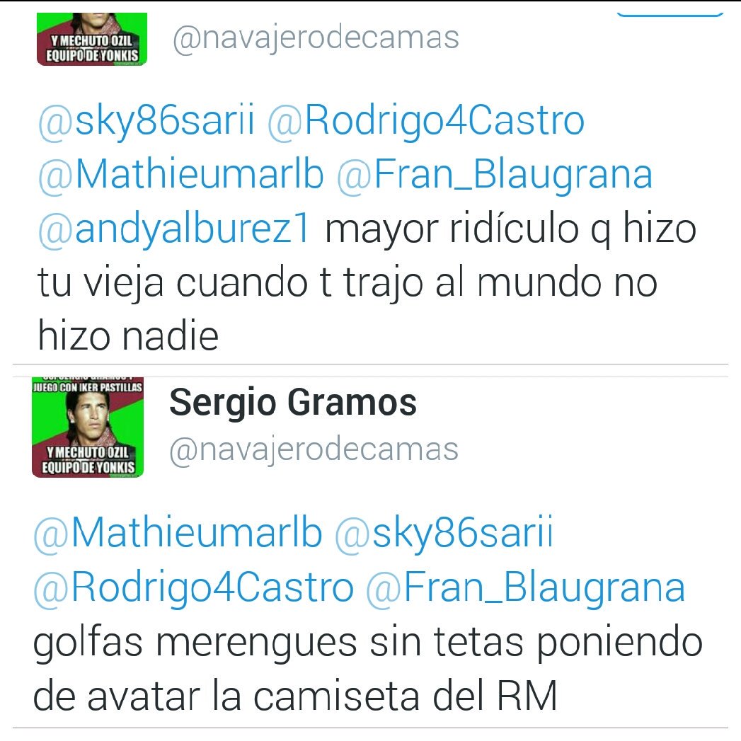 sky86sarii's tweet photo. Cuando un culé se queda sin argumentos pasa esto ⤵⤵#ReportPlease https://t.co/vGASVlCfRm