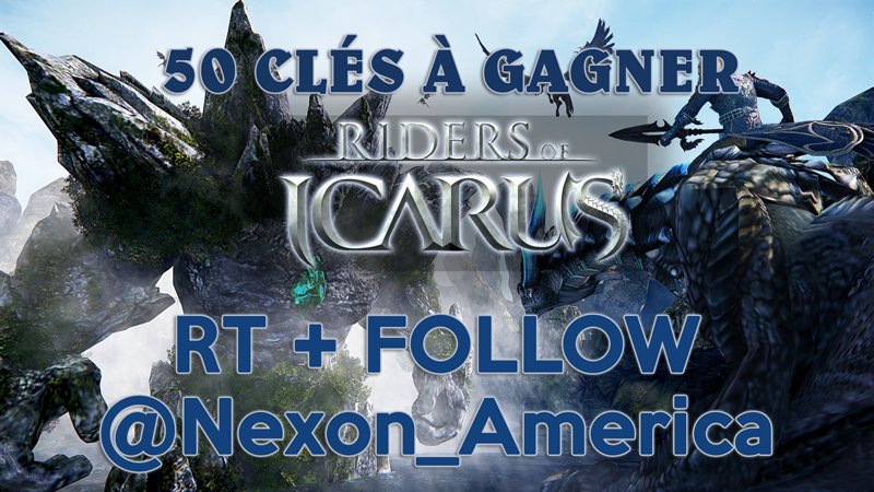 EclypsiaCOM's tweet photo. Remportez des clés pour la bêta fermée de Riders of Icarus ! #RT + #Follow @Nexon_America ! https://t.co/iDFf1nlTTw https://t.co/Yn8Sl11VGG