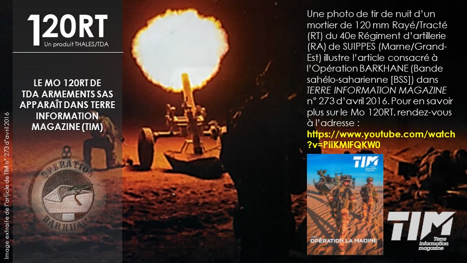 ThalesDefence's tweet image. Belle photo de tir de nuit de notre #mortier 120RT dans TIM. Sur le #Mo120RT: youtube.com/watch?v=PiiKMl… #Artillerie