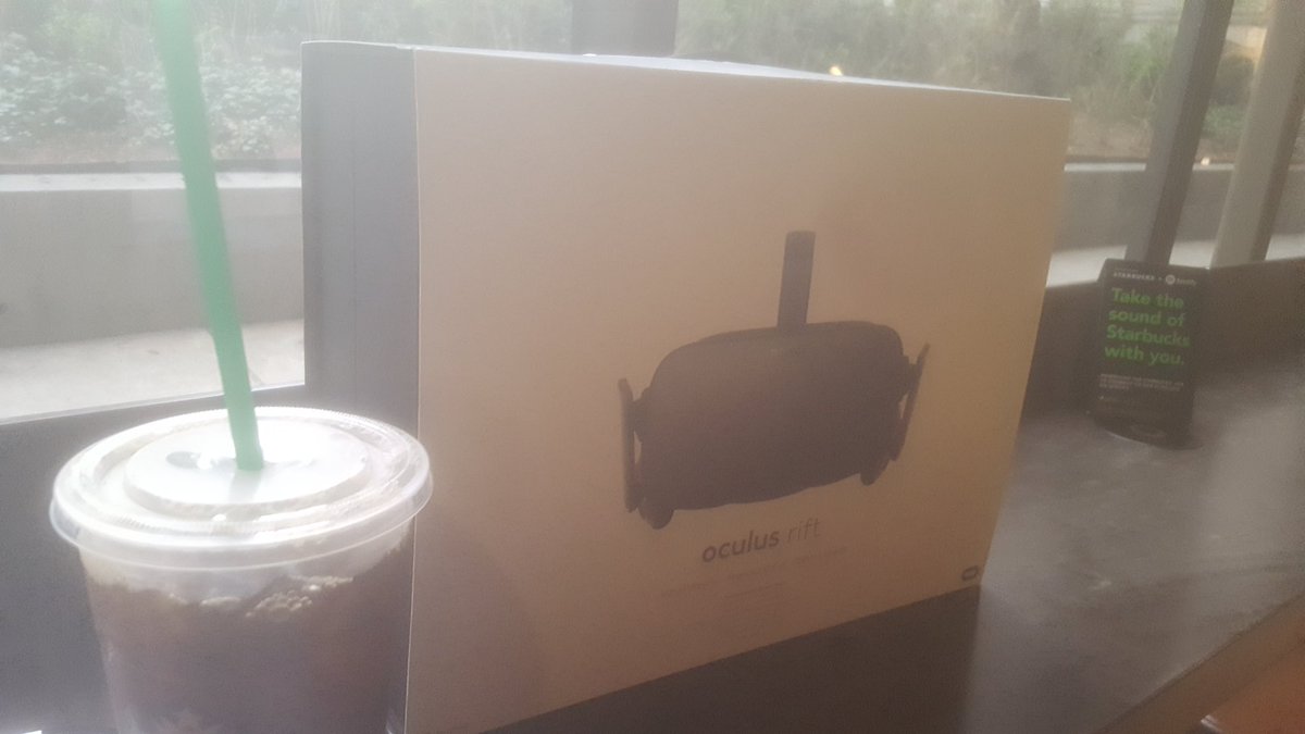 Just a regular morning at #Starbucks #PAXEast2016 #OculusRift